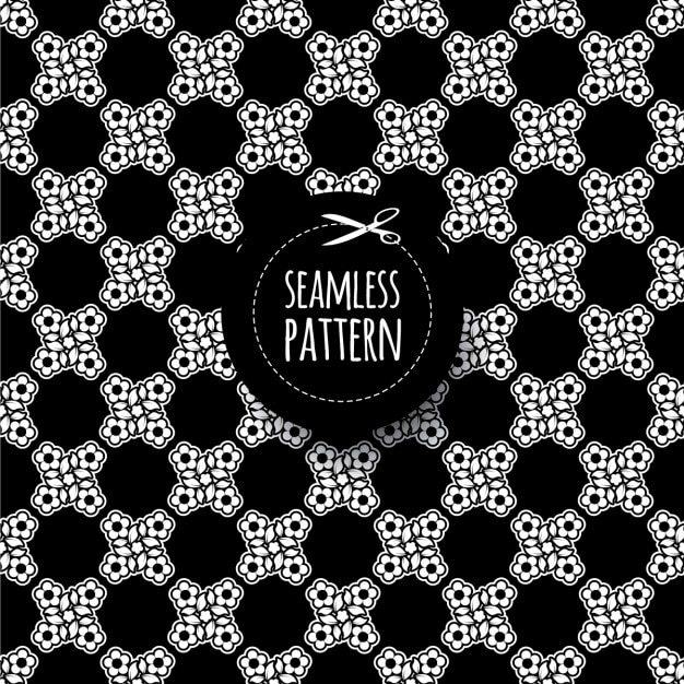 Free Vector black abstract shapes pattern