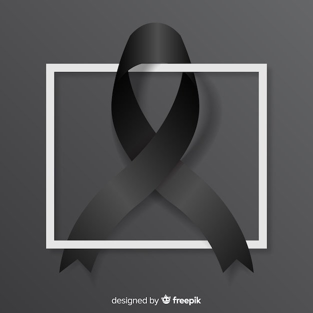 Black awareness ribbon