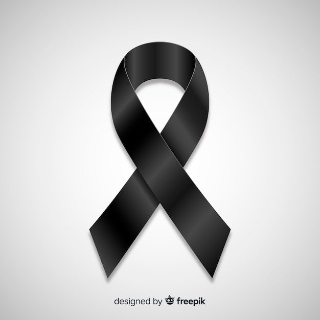 Black awareness ribbon