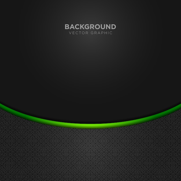 Black background with green details