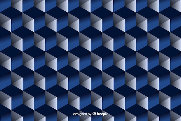 Free Vector black and blue geometric shapes design