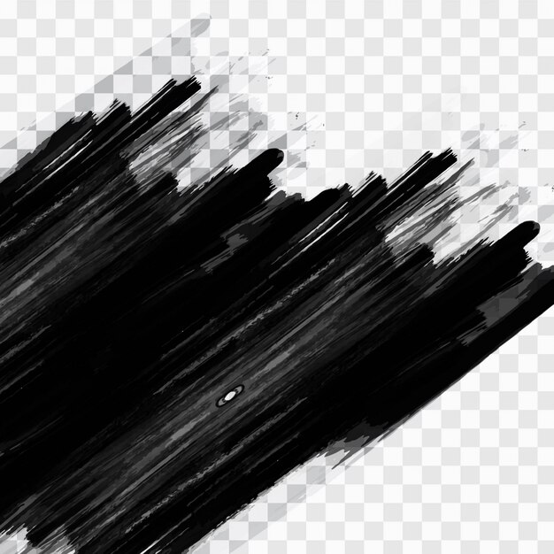 Black brush strokes