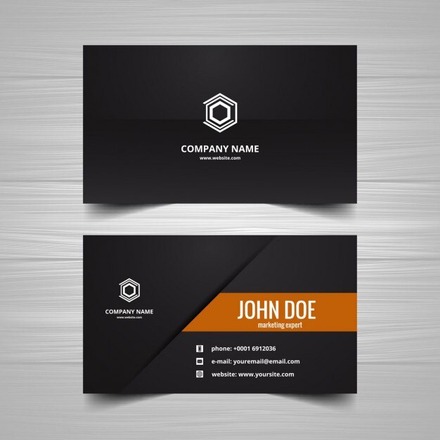 Black Business card 