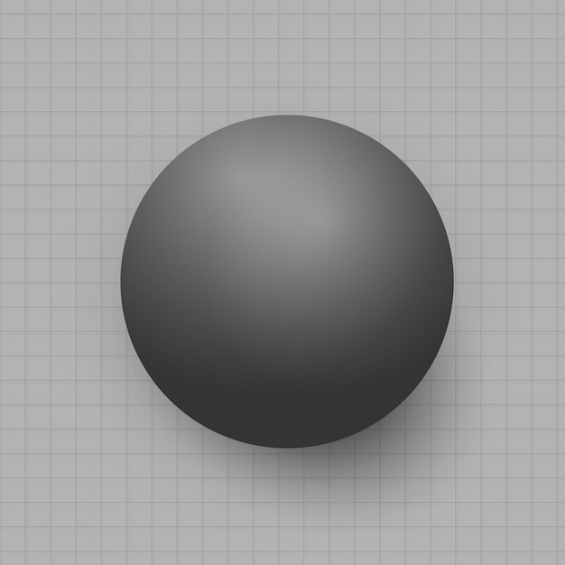 Free Vector black circle on a grid background vector