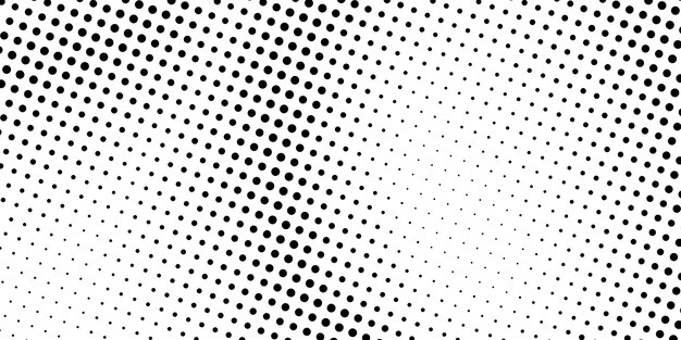 black dotted comic book halftone background