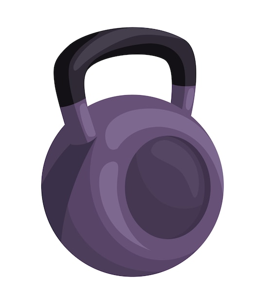 Free vector black dumbbell gym equipment isolated icon