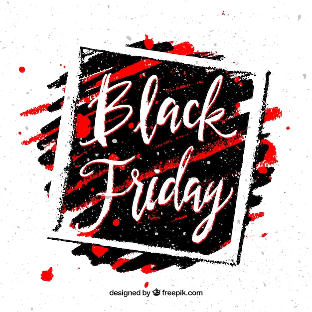 Free Vector black friday background with frame