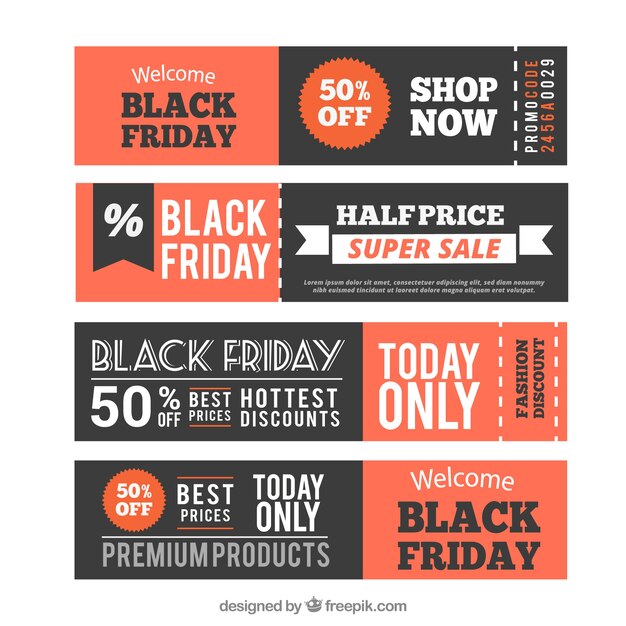 Black Friday Banners Set