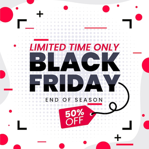 Free Vector black friday concept in flat design