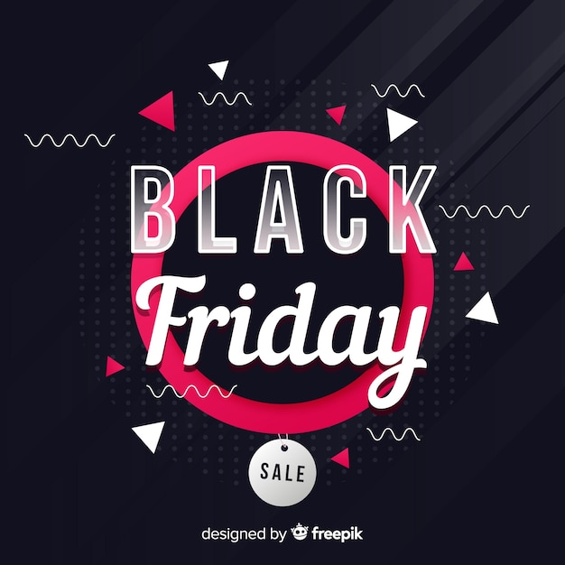 Free vector black friday concept with flat design background