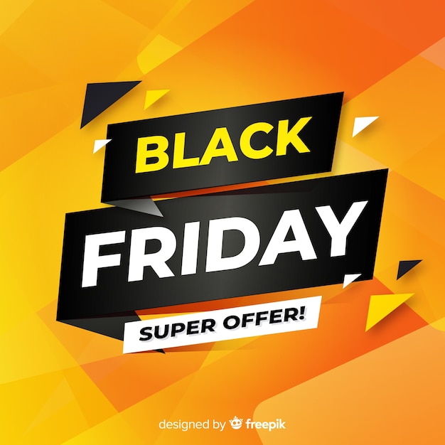 Black friday concept with realistic background