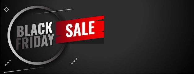 Free Vector black friday event sale banner design