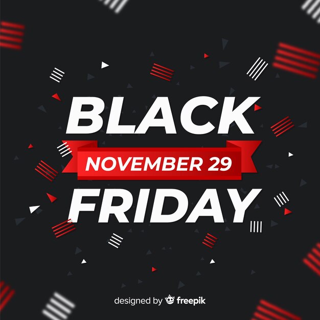 Black friday in flat design