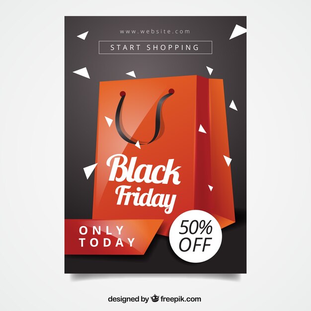 Black friday flyer template