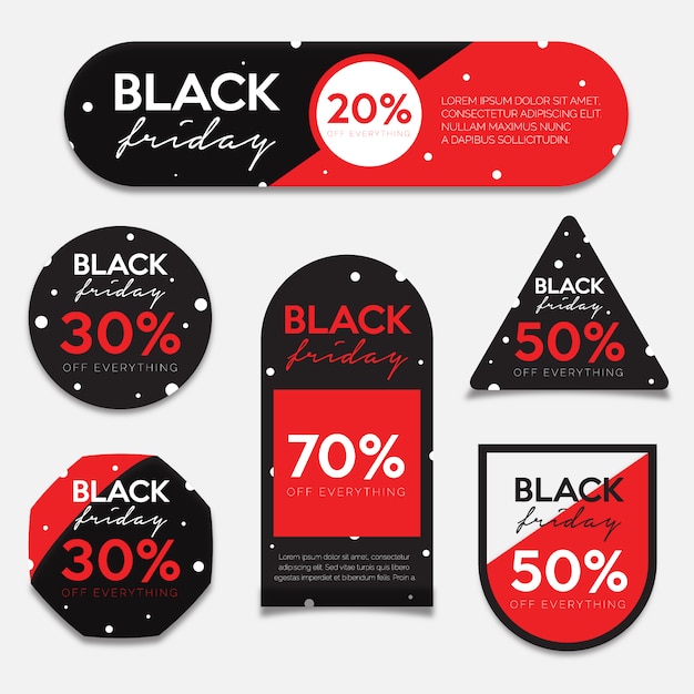 Black friday label design