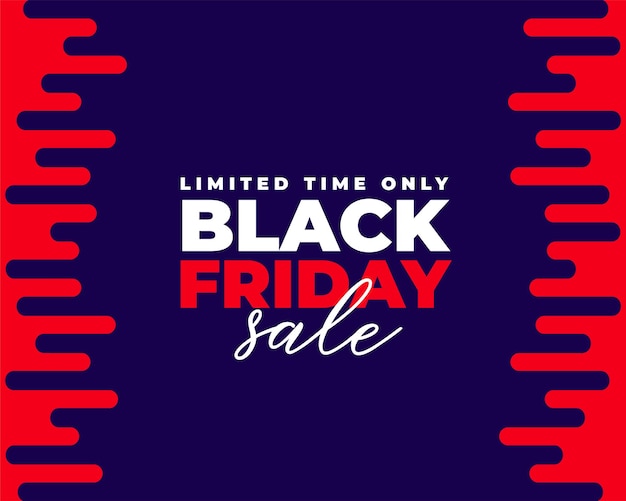 Black friday limited sale template in modern style