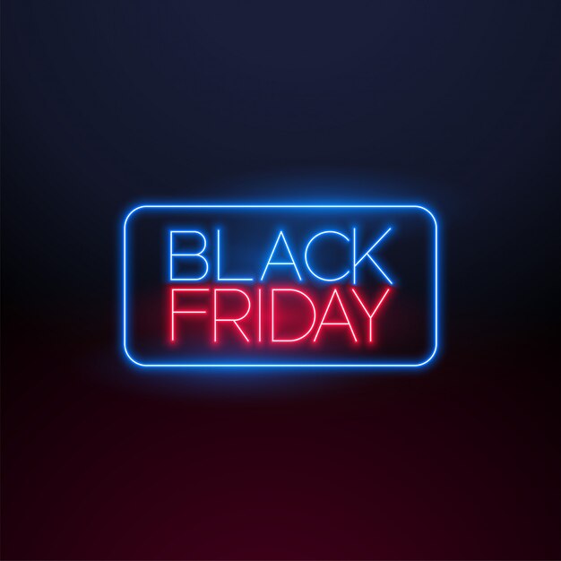 Black friday neon light  