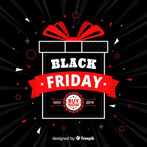 Black friday offer in flat design