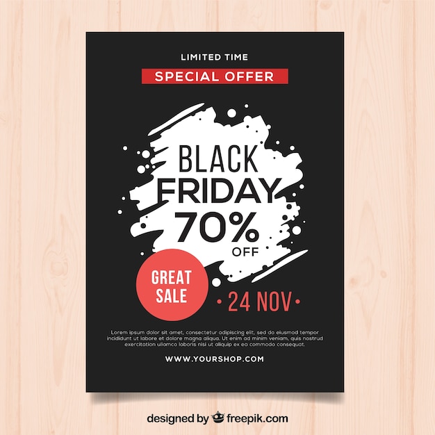 Black friday poster template