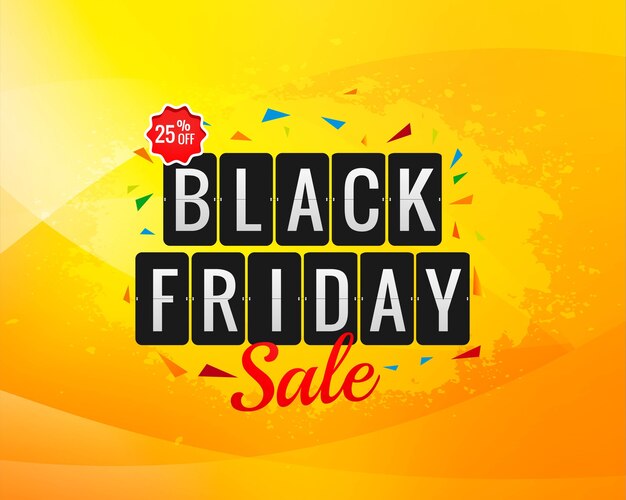 Black friday sale banner for poster background