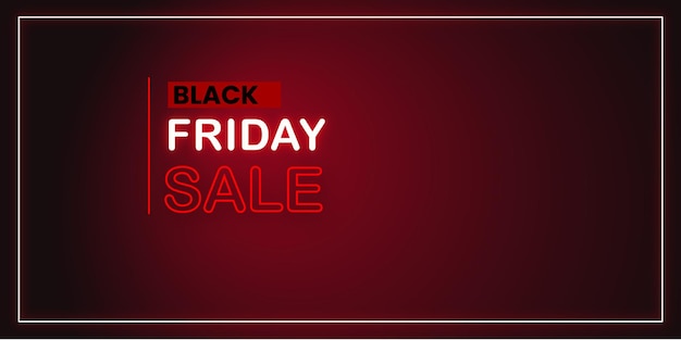 Black Friday Sale Banner in Red &amp; Black for social media and business purpose Free Vector