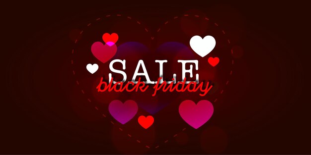 Free Vector black friday sale banner in red &amp; black for social media and business purpose free vector