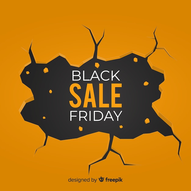 Black friday sale black and gold background