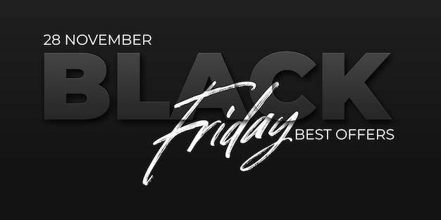 Black friday sale design template. conceptual layout for web and print.