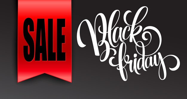 Black friday sale design template. Vector illustration EPS 10