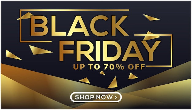 Black friday sale discount promo offer poster