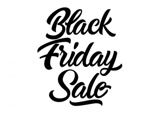 Free Vector black friday sale lettering