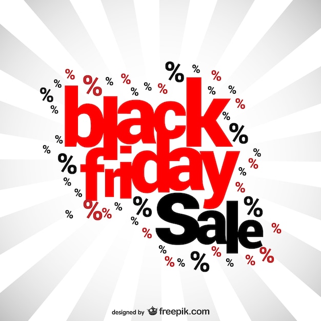 Free Vector black friday sales lettering