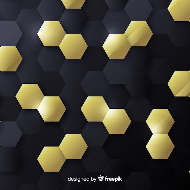 Free Vector black and gold background