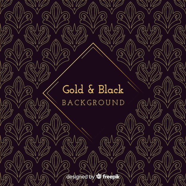 Black and gold background