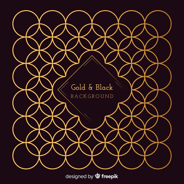 Black and gold background