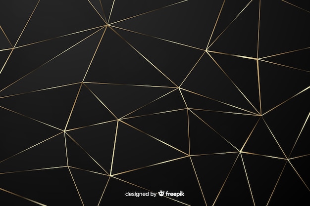 Free vector black and gold background