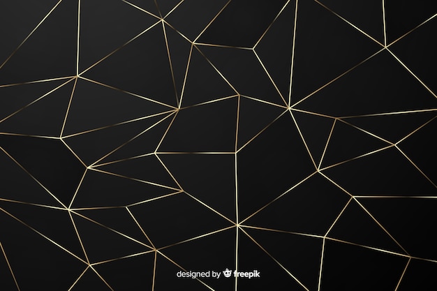 Free vector black and gold background