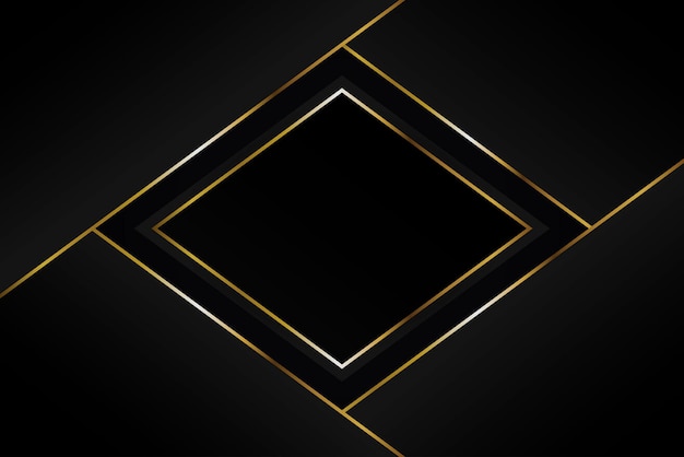 Black Gold Luxury Background Sharp Lines