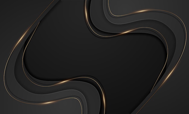 Black and gold luxury background