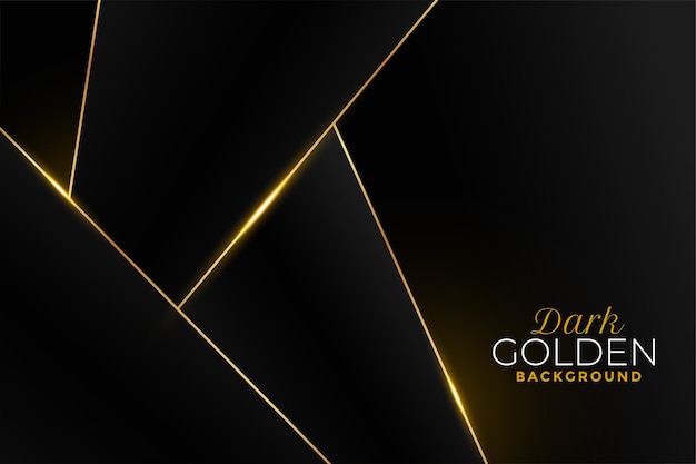 Black and golden background in geometric style