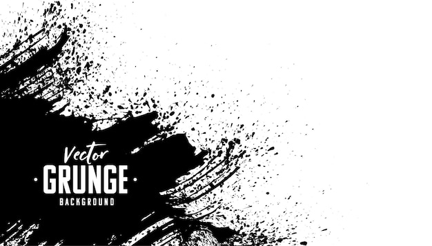 Free vector black grunge abstract background design