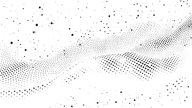 Free vector black halftone pattern