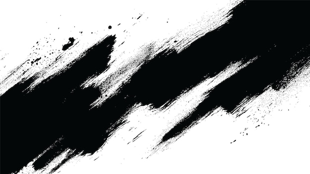 Free vector black ink art on white background