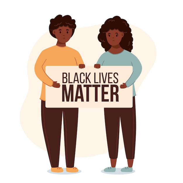 Free Vector black lives matter concept