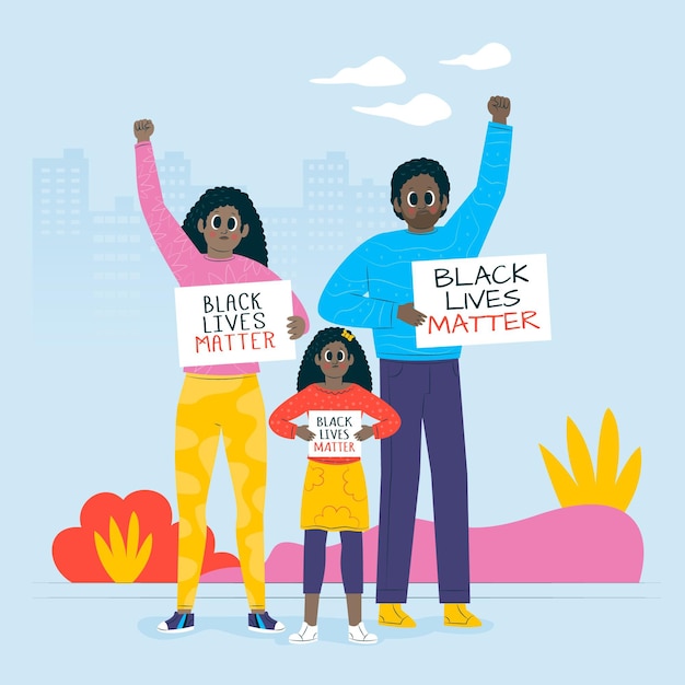 Free vector black lives matter design