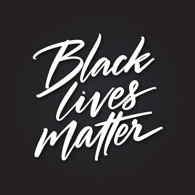 Free Vector black lives matter - lettering