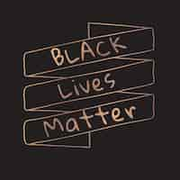 Free vector black lives matter social banner