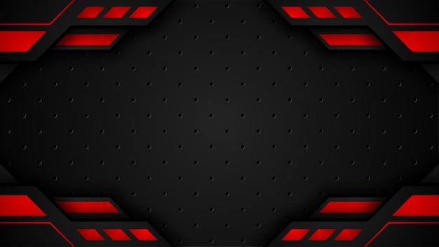 Black and red futuristic gaming background