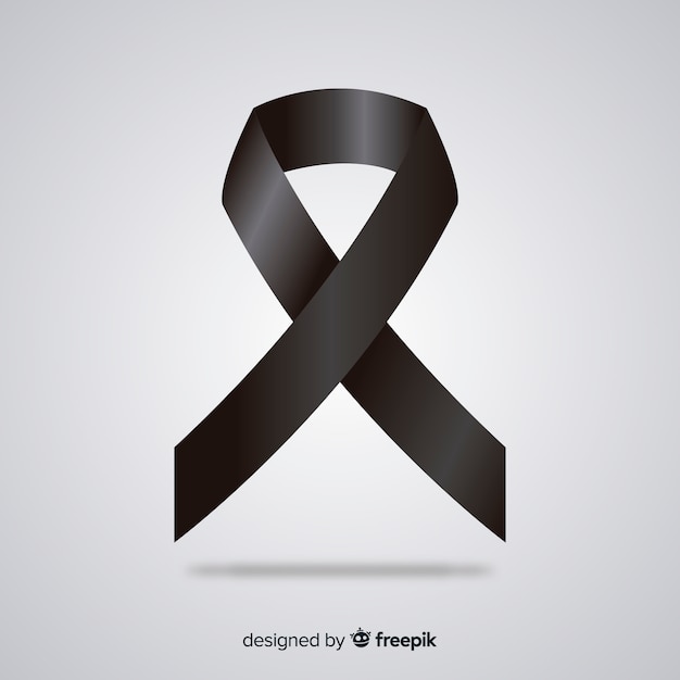 Black ribbon background