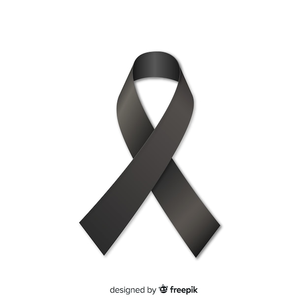 Black ribbon background